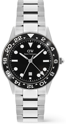 Daniel Wellington - Iconic GMT 40 Link Black Ceramic Bezel S DW00100919