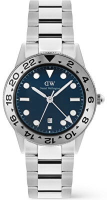 Daniel Wellington - Iconic GMT 40 Link Brushed Bezel Silver DW00100922