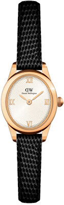 Daniel Wellington - Ophelia Mini 22x25,5 Black Lizard White Guilloché RG DW00100893