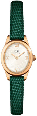 Daniel Wellington - Ophelia Mini 22x25,5 Green Lizard White Guilloché RG DW00100895