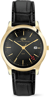 Daniel Wellington - Pathfinder GMT 39 Black-Croc Black G DW00100977