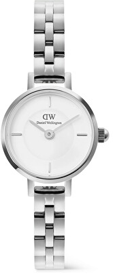 Daniel Wellington - Petite Mini 19 Arch 3-Link White Silver DW00100853