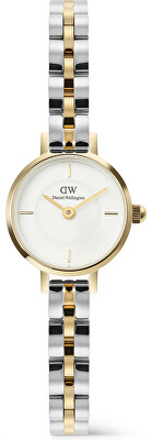 Daniel Wellington - Petite Mini 19 Arch 3-Link White Two Tone G S DW00100923