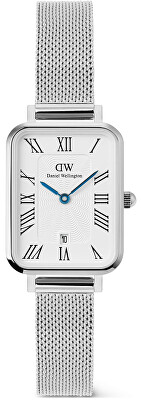 Daniel Wellington - Quadro 20x26 Roman Numerals Date Sterling White Silver DW00100863