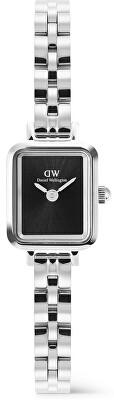 Daniel Wellington - Quadro Mini 15.4x18.2 Arch 3-Link Onyx Sunray Silver DW00100845