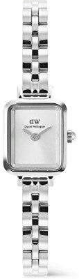 Daniel Wellington - Quadro Mini 15.4x18.2 Arch 3-Link White Sunray Silver DW00100844