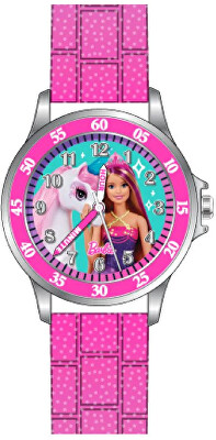 Disney - Time Teacher Dětské hodinky Barbie a jednorožec BDT9001