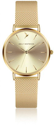 Emily Westwood - Gold Sunray Mesh Watch EGH-3418