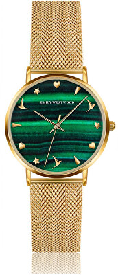 Emily Westwood - Green Sunray Mesh Watch EFM-3418