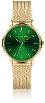 Emily Westwood - Green Sunray Mesh Watch EGI-3418