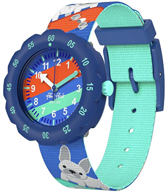 Flik Flak - Dětské hodinky Skating Frenchie ZFPSP075