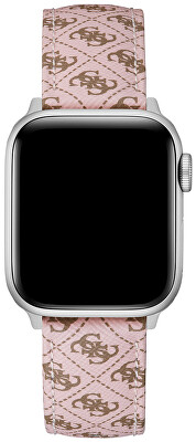 Guess - Kožený řemínek pro Apple Watch (38 - 41 mm) - Pink CS2009S2