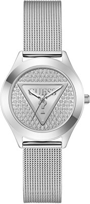 Guess - Ladies Silver Tone Analog Watch GW0835L1