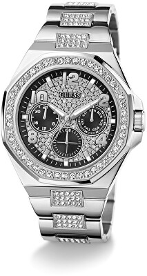 Guess - Mens Silver Tone Multi-function Watch GW0785G3