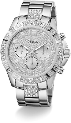 Guess - Mens Silver Tone Multi-function Watch GW0796G1