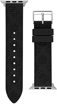 Guess - Silikonový řemínek pro Apple Watch (38 - 41 mm) - Black CS2003S4