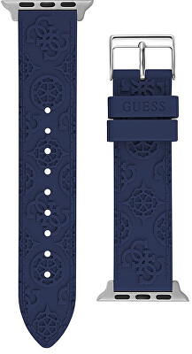 Guess - Silikonový řemínek pro Apple Watch (38 - 41 mm) - Blue CS2003S2