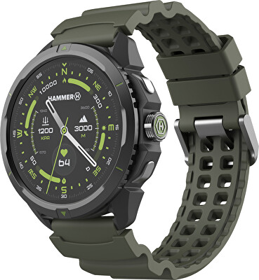 Hammer - Chytré hodinky Hammer Watch 2 zeleno-černé