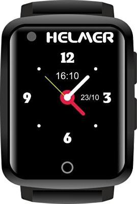 Helmer - Chytré dotykové hodinky s GPS lokátorem a fotoaparátem - LK 716 černé