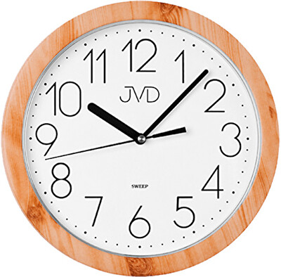 JVD - Nástěnné hodiny s plynulým chodem H612