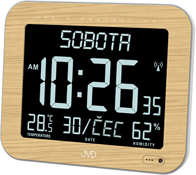 JVD - Rádiem řízené digitální hodiny s budíkem DH9362.2