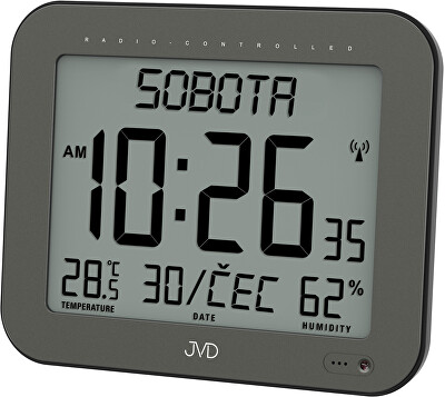 JVD - Rádiem řízené digitální hodiny s budíkem DH9363.1