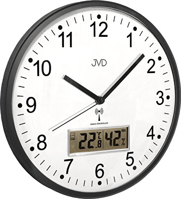 JVD - Rádiem řízené nástěnné hodiny RH78.2