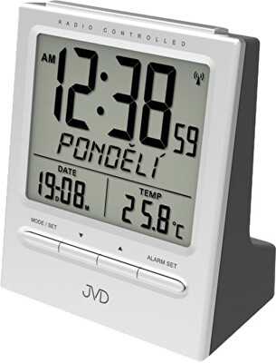 JVD - Rádiem řízený digitální budík s teploměrem RB9299.1