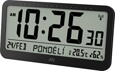 JVD - Digitální hodiny s teploměrem a vlhkoměrem RB9359.1