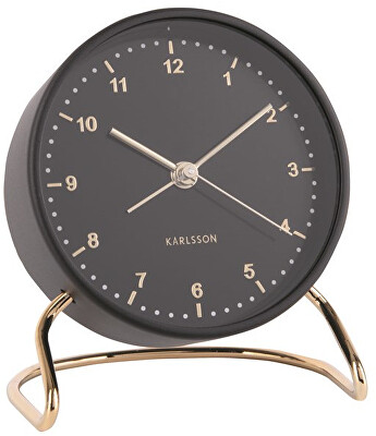 Karlsson - Budík Clock Stylish KA5764BK