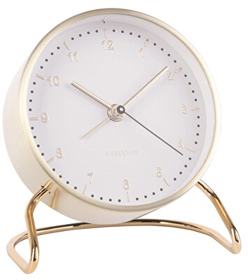 Karlsson - Budík Clock Stylish KA5764WH