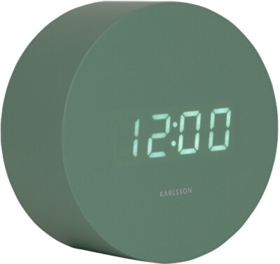 Karlsson - Designové LED hodiny s budíkem KA5981GR