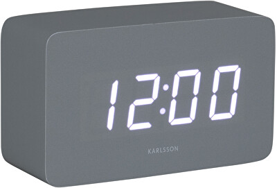 Karlsson - Designové LED hodiny s budíkem KA5983GY