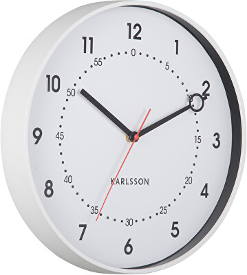 Karlsson - Nástenné hodiny 6038WH