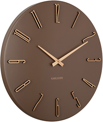 Karlsson - Dizajnové nástenné hodiny 6072BR