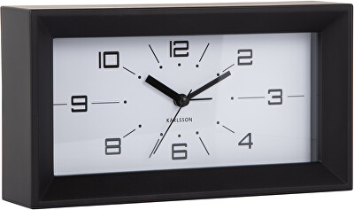 Karlsson - Designové stolní hodiny s budíkem 6066BK
