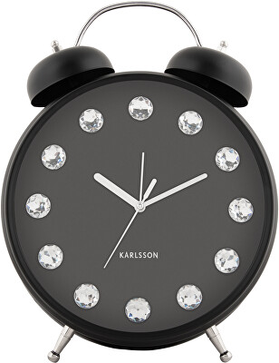 Karlsson - Designový budík KA6019BK