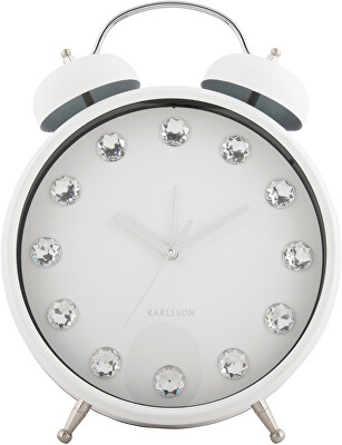 Karlsson - Designový budík KA6019WH