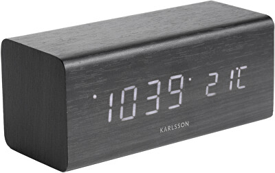 Karlsson - Designový LED budík - hodiny KA5652BK