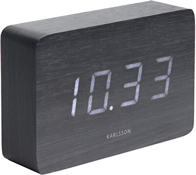 Karlsson - Designový LED budík - hodiny KA5653BK