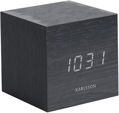 Karlsson - Designový LED budík - hodiny KA5655BK