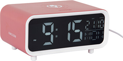 Karlsson - Digitálne stolné hodiny s nabíjačkou smartfónov 6054PI