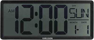 Karlsson - Retro LCD digitální hodiny KA6020BK