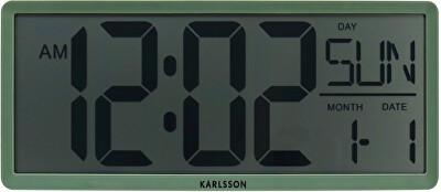 Karlsson - Retro LCD digitální hodiny KA6020GR