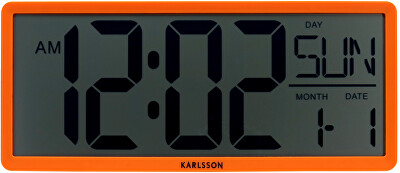 Karlsson - Retro LCD digitální hodiny KA6020OR