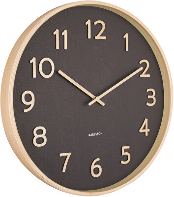 Karlsson - Nástěnné hodiny s tichým chodem KA5852BK