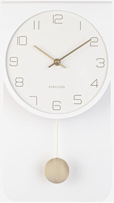 Karlsson - Nástěnné kyvadlové hodiny KA5779WH