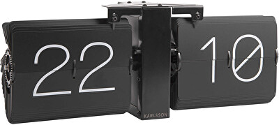 Karlsson - 2. JAKOST -  Překlápěcí hodiny KA5602BK