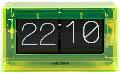 Karlsson - Designové nástěnné/stolní překlápěcí hodiny KA5976YE