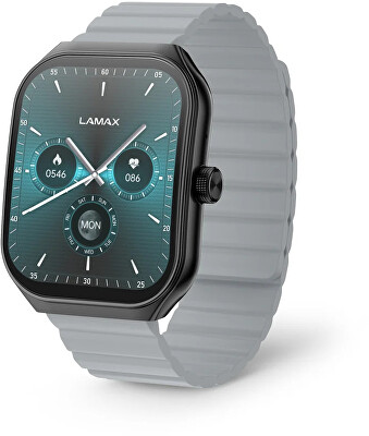 LAMAX - Flow AMOLED Black ajándékszett 8596687004506 + tartalék szíj
